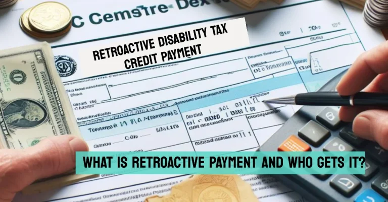 Retroactive Disability Tax Credit Payment