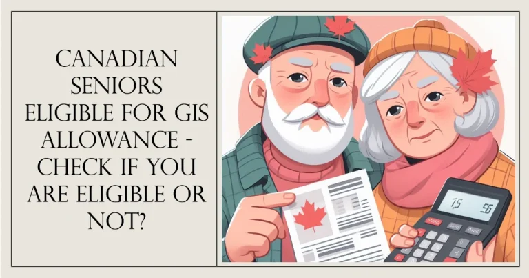 canadian seniors gis allowance